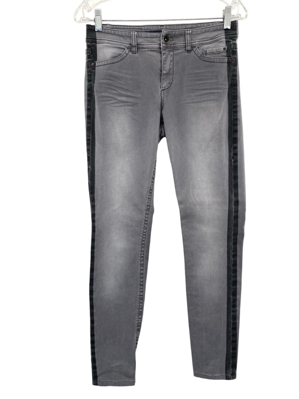 Marc Cain Women’s Grey Slim Fit Mid Rise Skinny Jeans Size 26